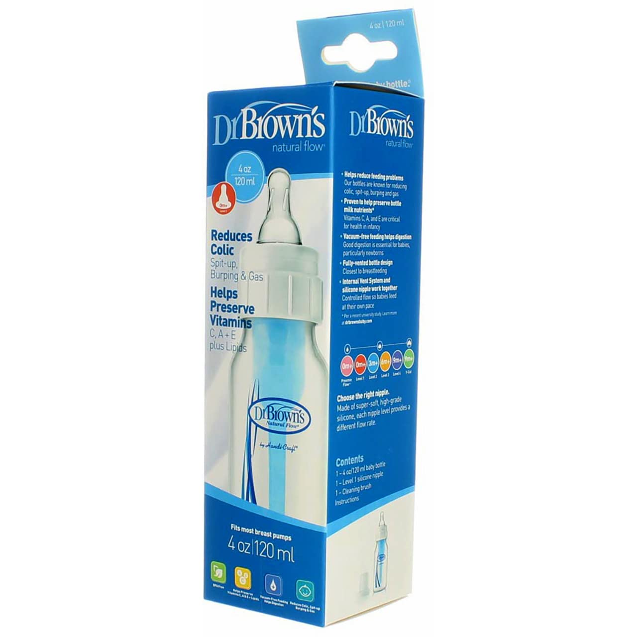 Tetero Dr. Brown's Natural Flow 4 oz (0m+)