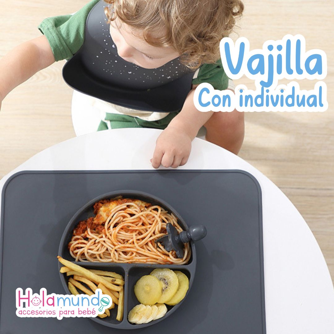 VAJILLA EN SILICONA CON INDIVIDUAL
