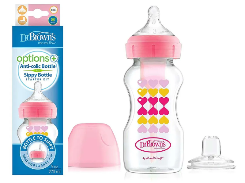 Tetero Dr. Brown’s Options+™ 9 oz Rosado