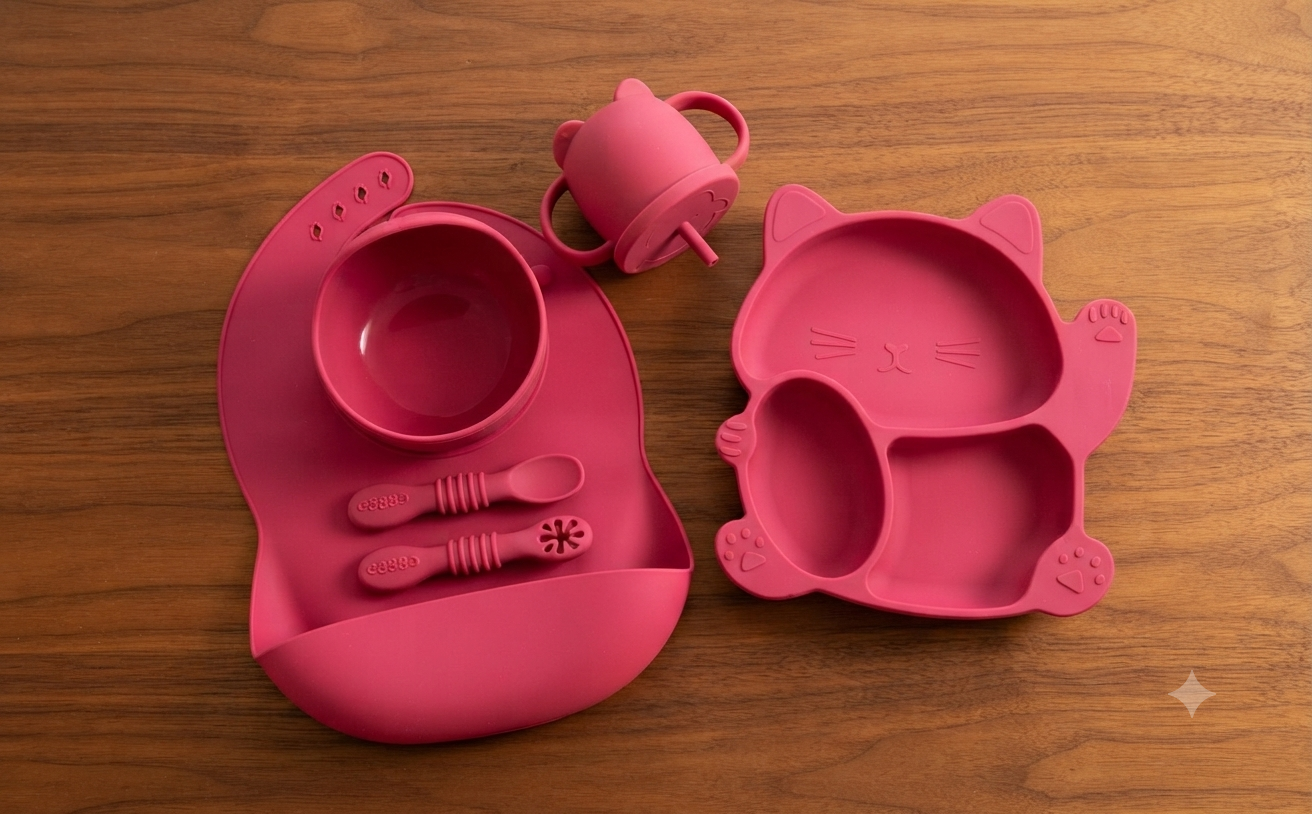 Vajilla en Silicona Gatito 6 Pcs - SCA-T-65