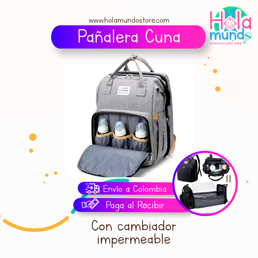 Bebé Pañalera Moderna Mundo Bebe Pañalera Mochila Bolsa Panalera