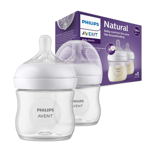 Set x 2 Teteros Avent Natural Response 4 oz (0m+)