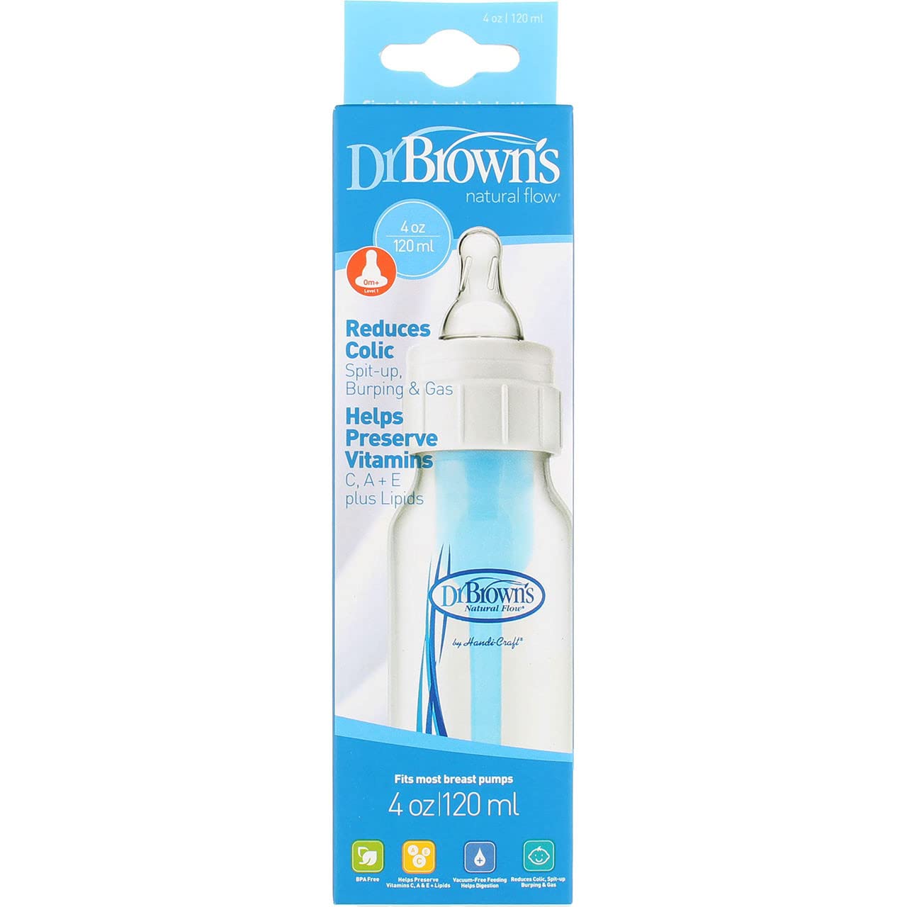 Tetero Dr. Brown's Natural Flow 4 oz (0m+)