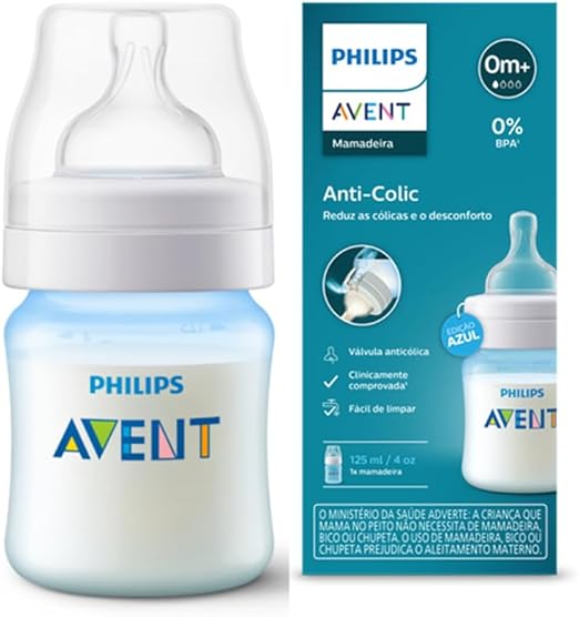 Tetero Avent Anticólico 4 oz (0m+) – Azul