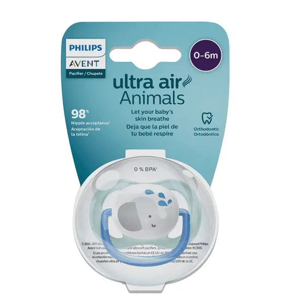 Chupa Entretenedora Avent ultra air Animals (0-6M) – Elefante