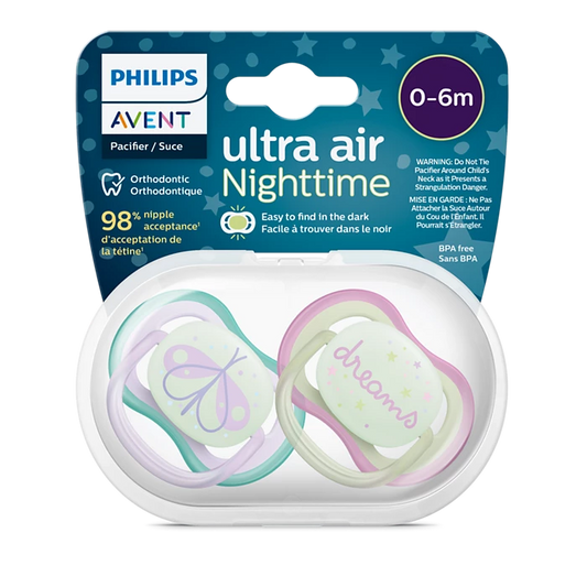 Chupa Entretenedora Avent ultra air Nighttime (6-18M) - Estrella