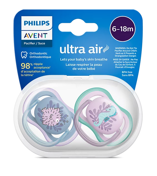 Chupa Entretenedora Avent ultra air (6-18M) – Ballena y Tortuga