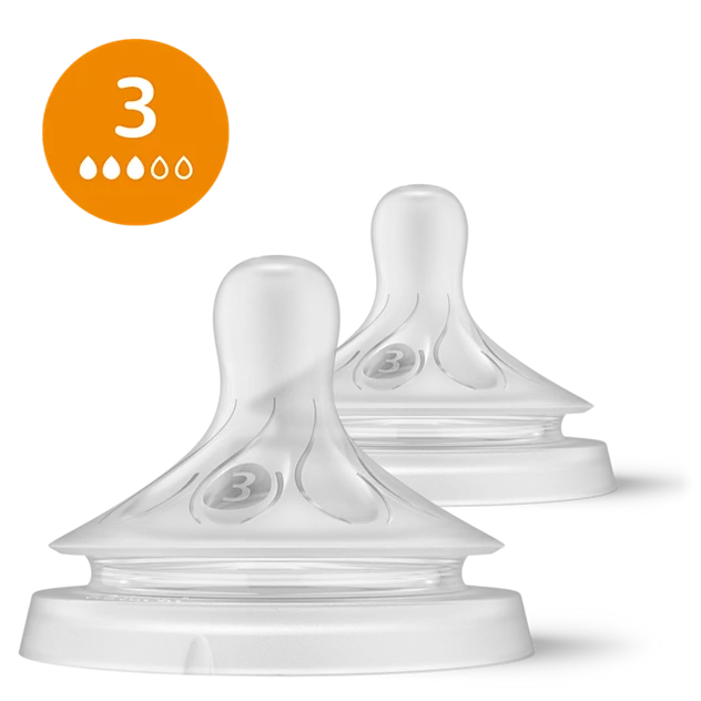 Chupa Avent Flujo 3 para Tetero Natural 3.0 - Flujo Medio
