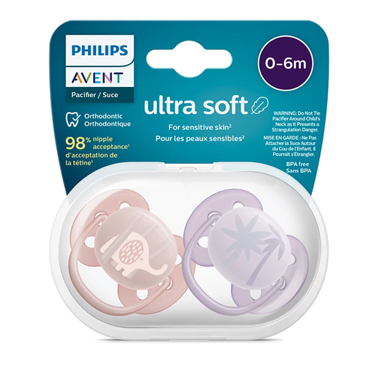 Chupa Entretenedora Avent ultra soft (0-6M) – Elefante y Palmera