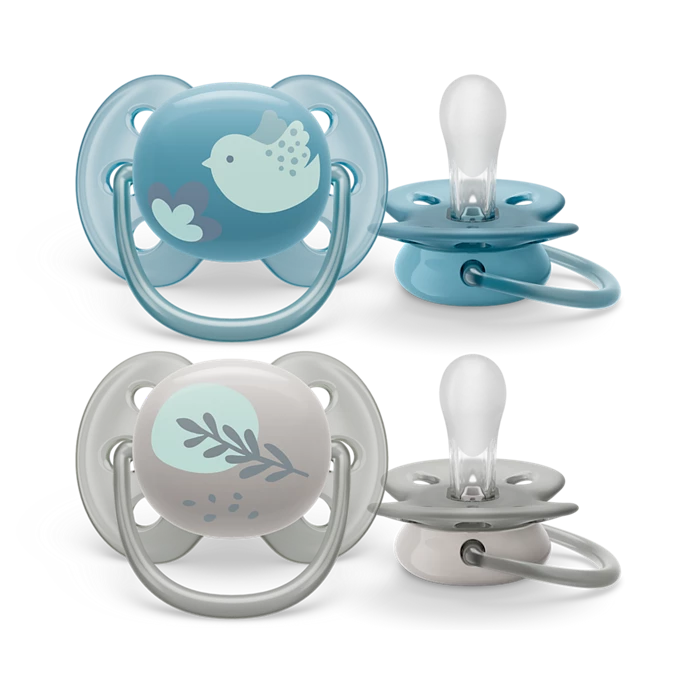 Chupa Entretenedora Avent ultra soft (6-18M) – Pajarito y Ramita