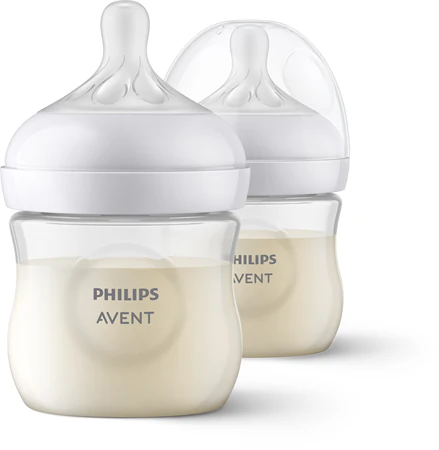 Set x 2 Teteros Avent Natural Response 4 oz (0m+)