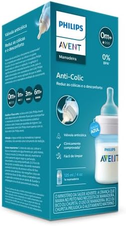Tetero Avent Anticólico 4 oz (0m+) – Azul