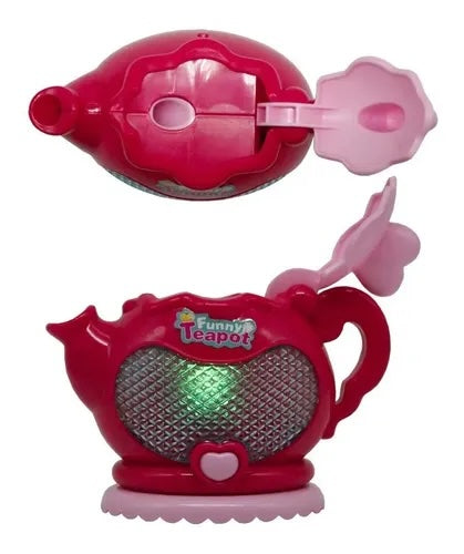 Tetera musical con efecto de vapor
