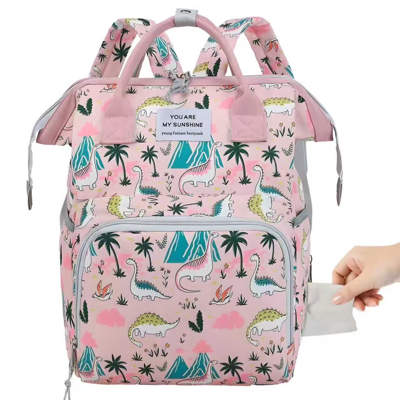 Pañalera Mochila de Dinosaurio