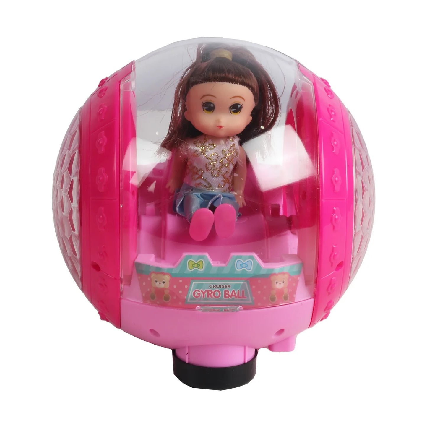 Muñeca musical con luces en esfera