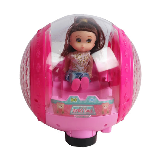 Muñeca musical con luces en esfera