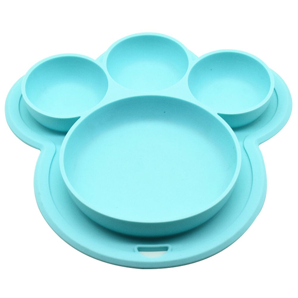 Plato de Silicona Antideslizante - Diseño Huella de Oso