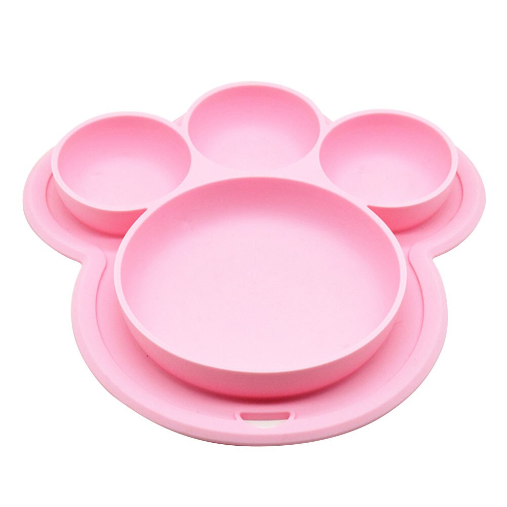 Plato de Silicona Antideslizante - Diseño Huella de Oso
