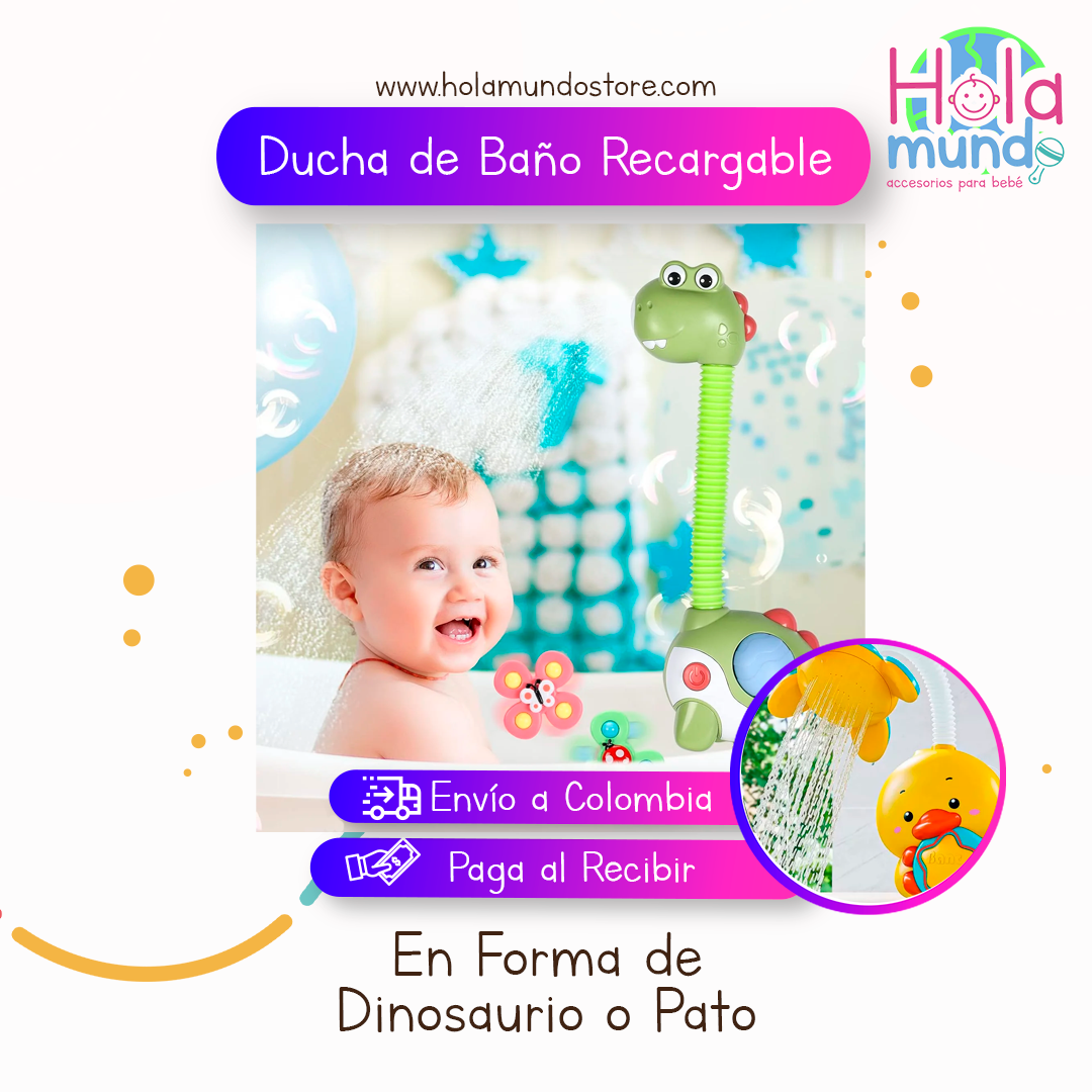 Ducha Dinosaurio-Pato