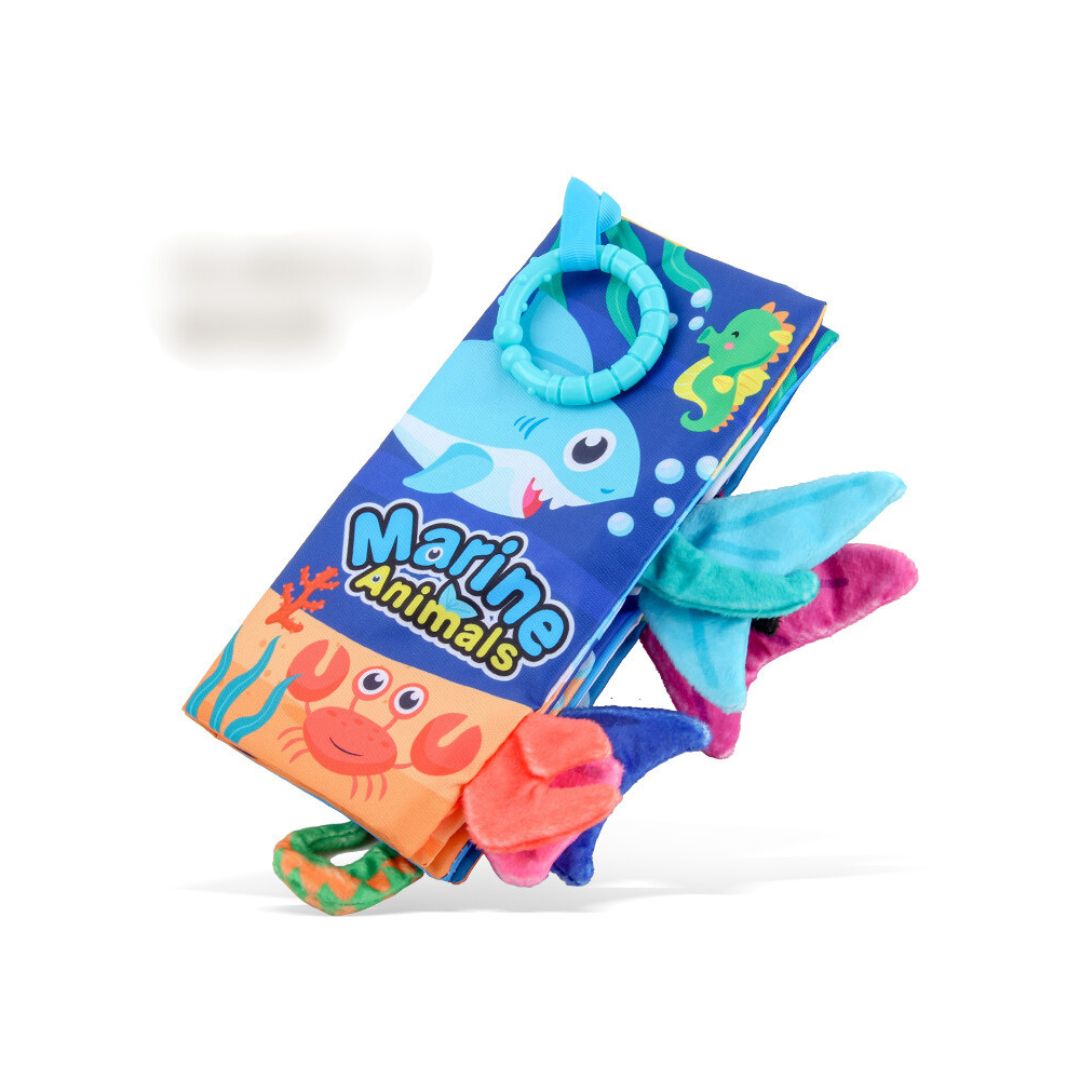 Libro didáctico -Rasca encías - Móvil con Texturas