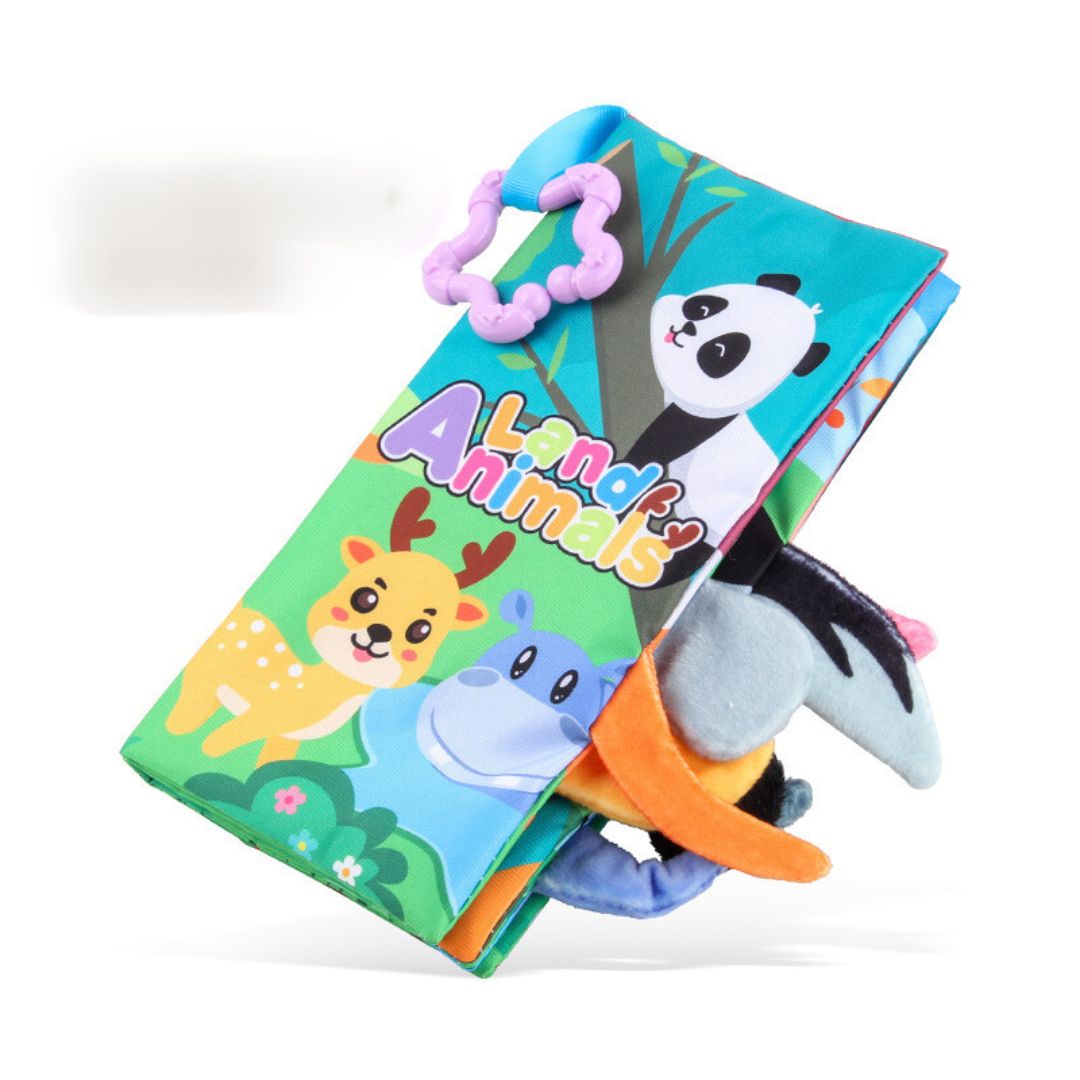 Libro didáctico -Rasca encías - Móvil con Texturas