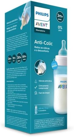 Tetero Avent Anticólico 11 oz (3m+) – Rosado