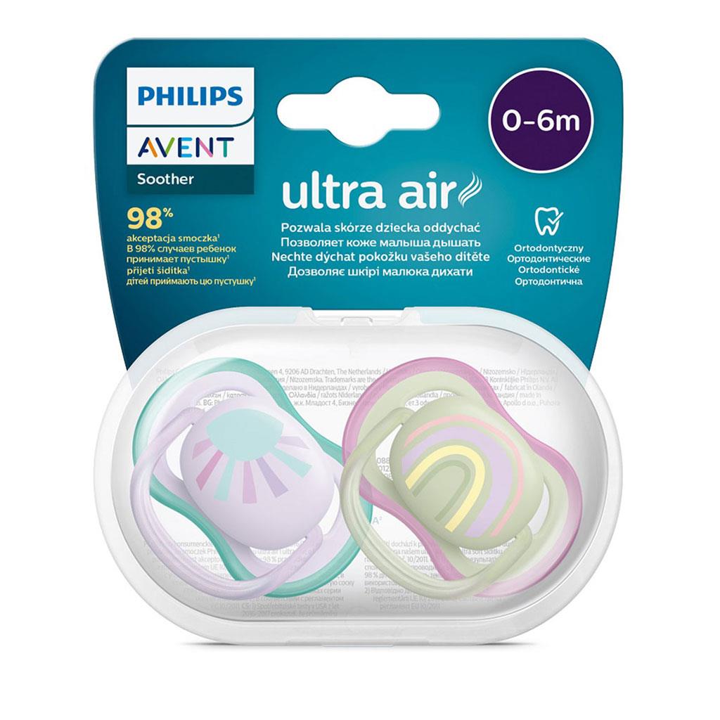 Set de 2 Entretenedores Avent Ultra Air (0-6M) – Sol y Arcoíris