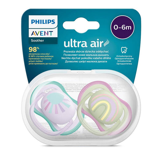 Set de 2 Entretenedores Avent Ultra Air (0-6M) – Sol y Arcoíris