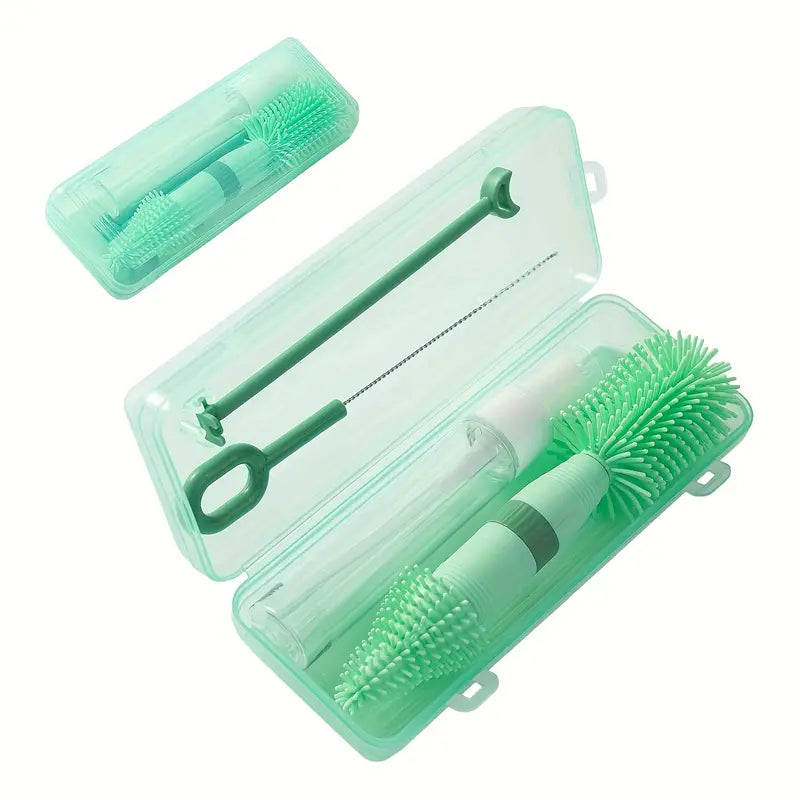 Set de Limpieza de Teteros Portátil 6 en 1