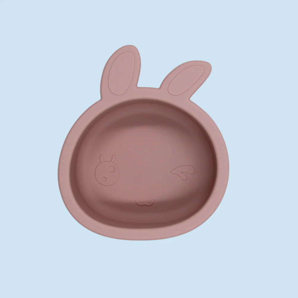 Bowl de Silicona con Chupa - Diseño Conejito