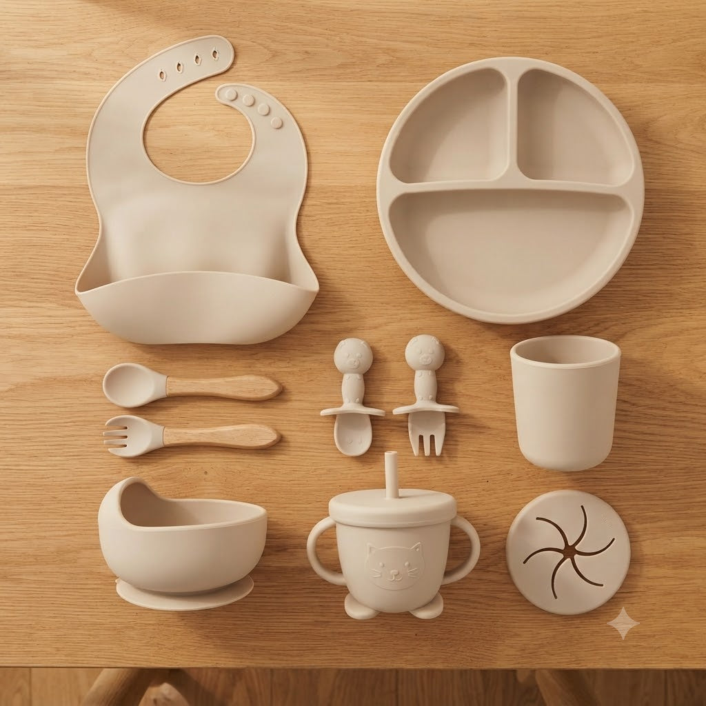 VAJILLA EN SILICONA 10 PCS