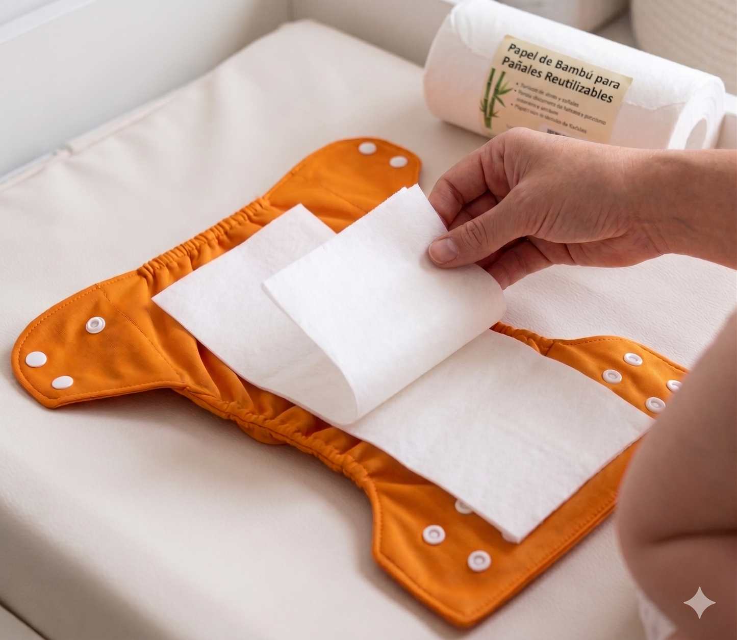 Papel para pañales reusables