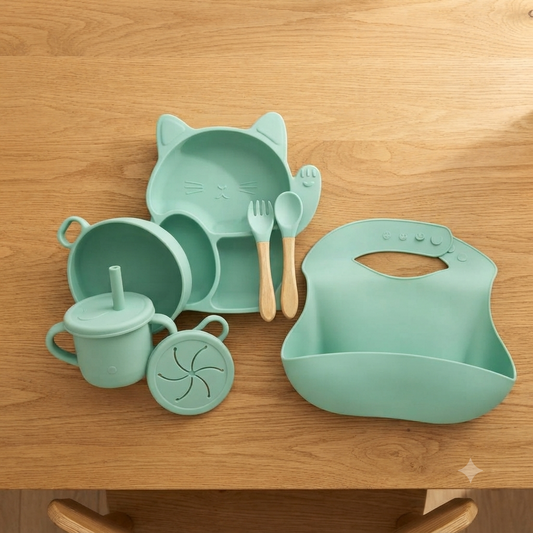 Vajilla en Silicona Gatito 7 Pcs - SCA-T-64