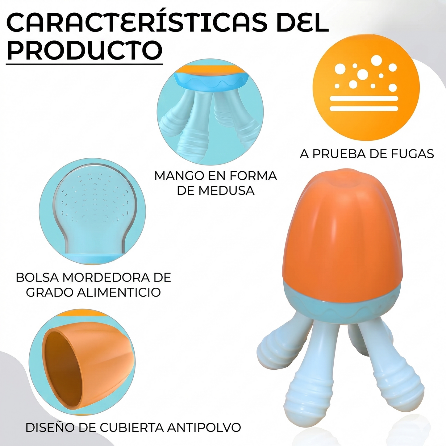 Malla fruta en forma de pulpo