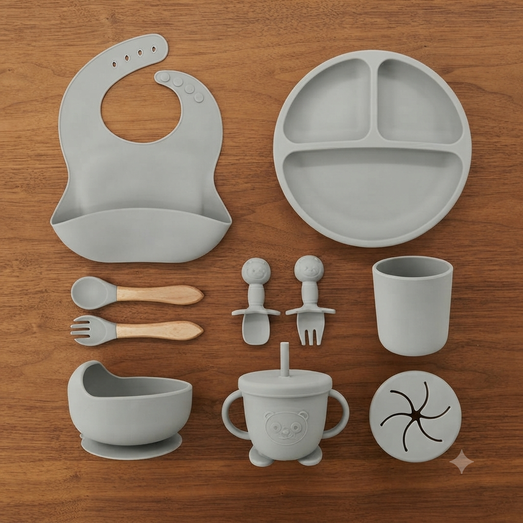 VAJILLA EN SILICONA 10 PCS