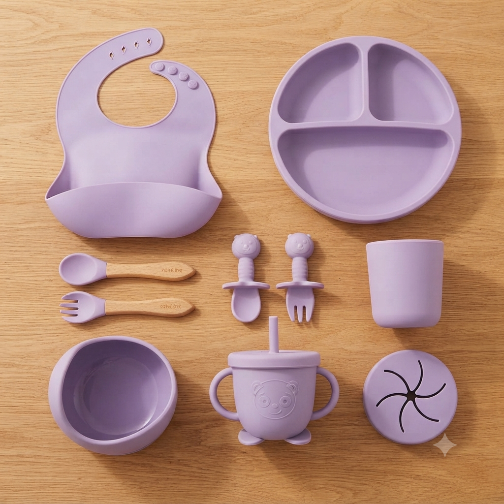 VAJILLA EN SILICONA 10 PCS