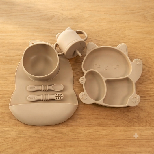 Vajilla en Silicona Gatito 6 Pcs - SCA-T-65