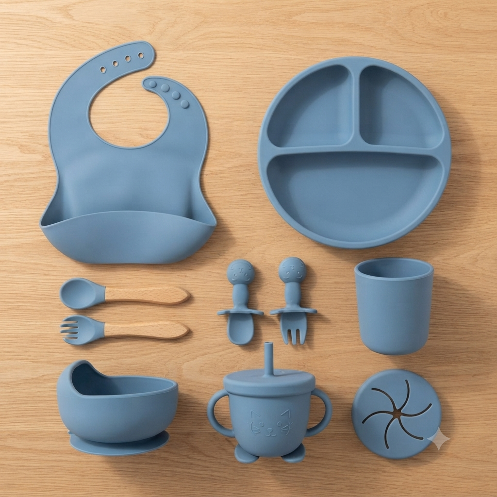 VAJILLA EN SILICONA 10 PCS