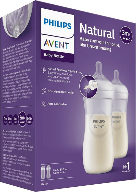 TETERO AVENT NATURAL RESPONSE 3.0 11 ONZ X 2 UNIDADES