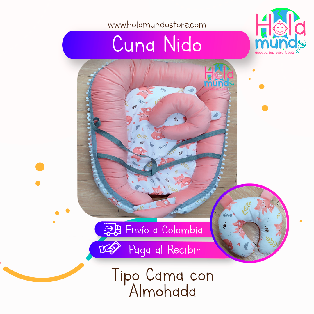 NIDO CUNA CON ALMOHADA