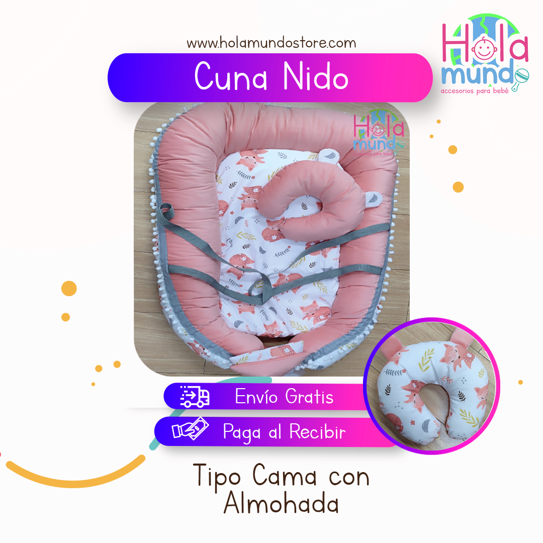 NIDO CUNA CON ALMOHADA