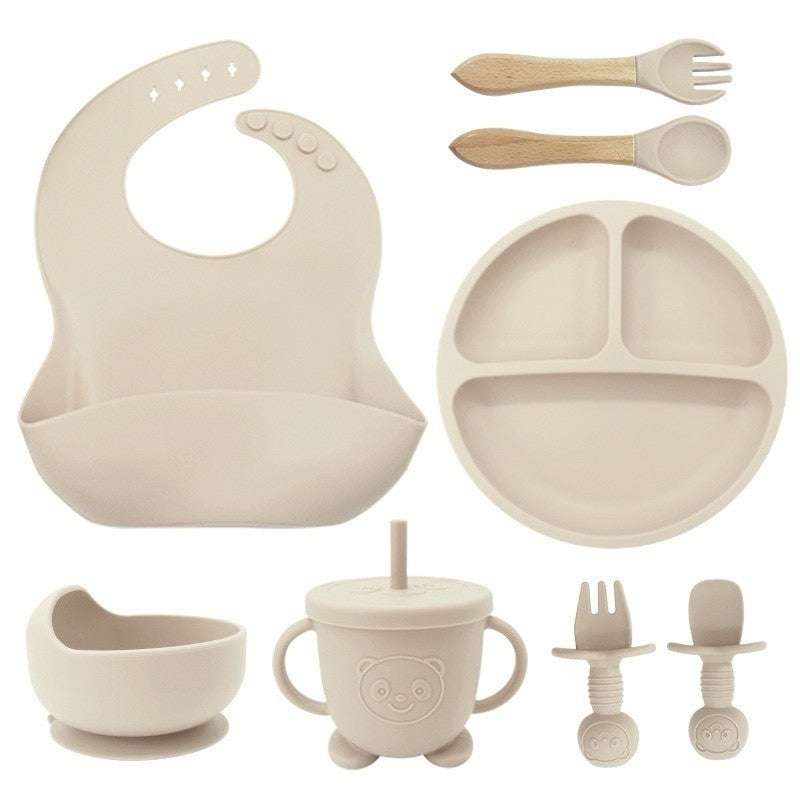 Set de Alimentación Silicona Premium para Bebé - 8 Piezas