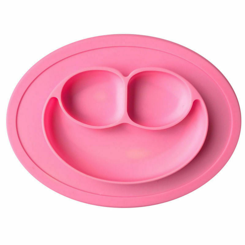 Plato de Silicona "Smile" con Chupa Antivuelco