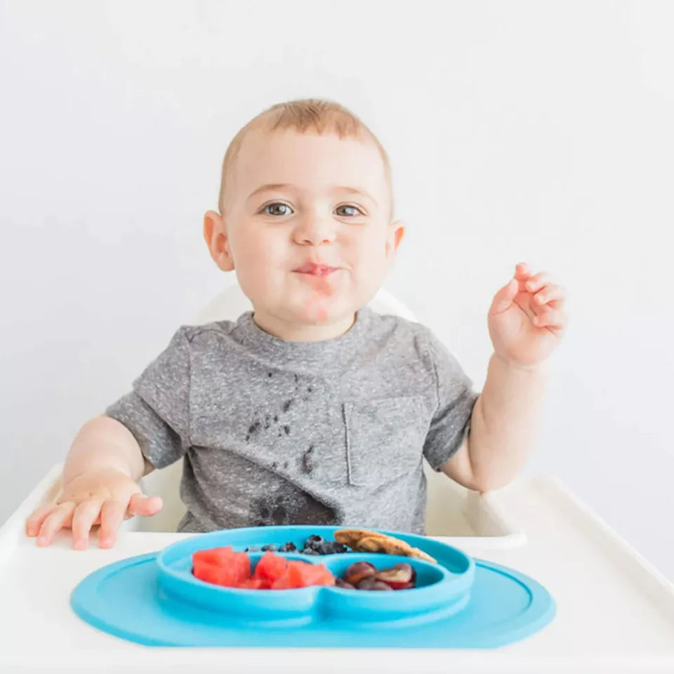 Plato de Silicona "Smile" con Chupa Antivuelco